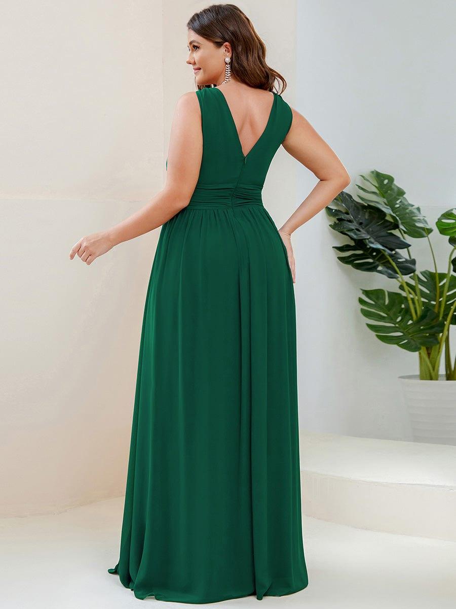 ever HUSH|Chiffon Empire Waist Sleeveless Pleated Bridesmaid Dress