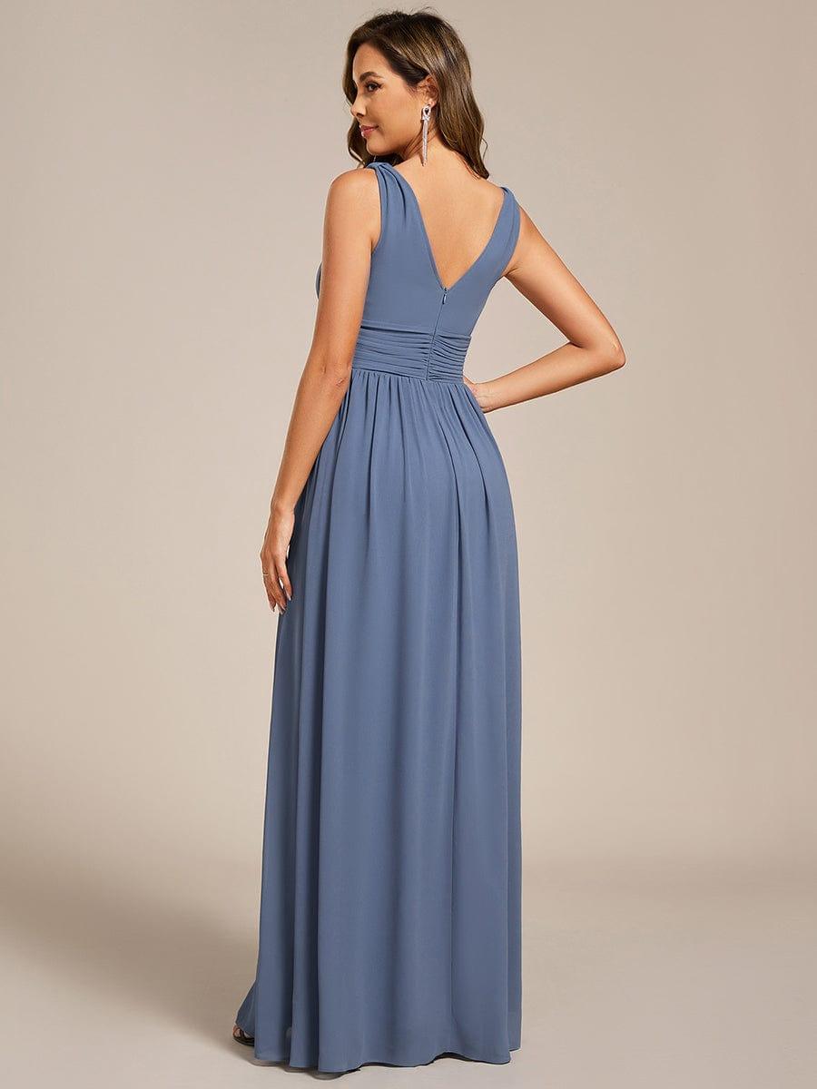 ever HUSH|Chiffon Empire Waist Sleeveless Pleated Bridesmaid Dress