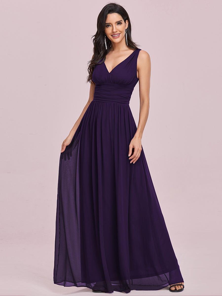 ever HUSH|Chiffon Empire Waist Sleeveless Pleated Bridesmaid Dress