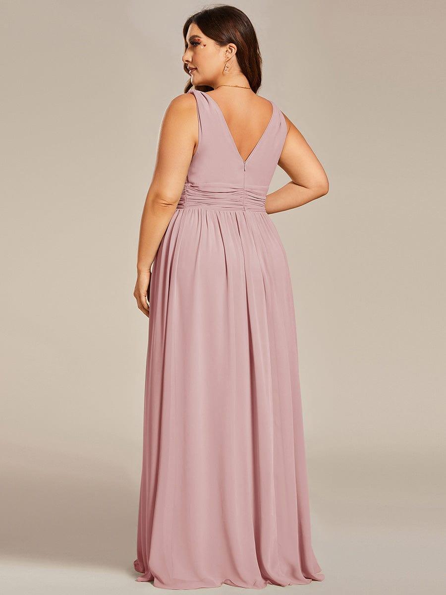 ever HUSH|Chiffon Empire Waist Sleeveless Pleated Bridesmaid Dress