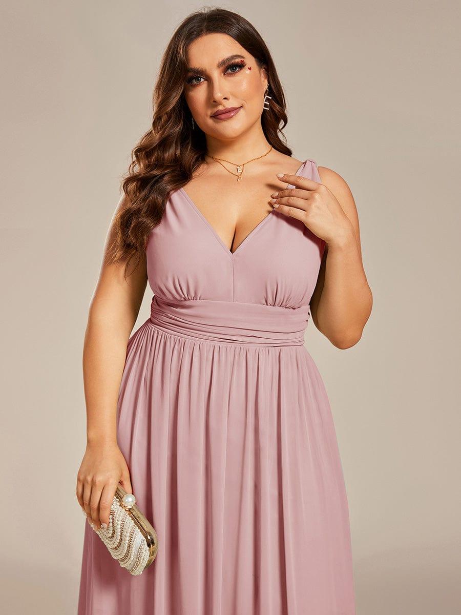 ever HUSH|Chiffon Empire Waist Sleeveless Pleated Bridesmaid Dress