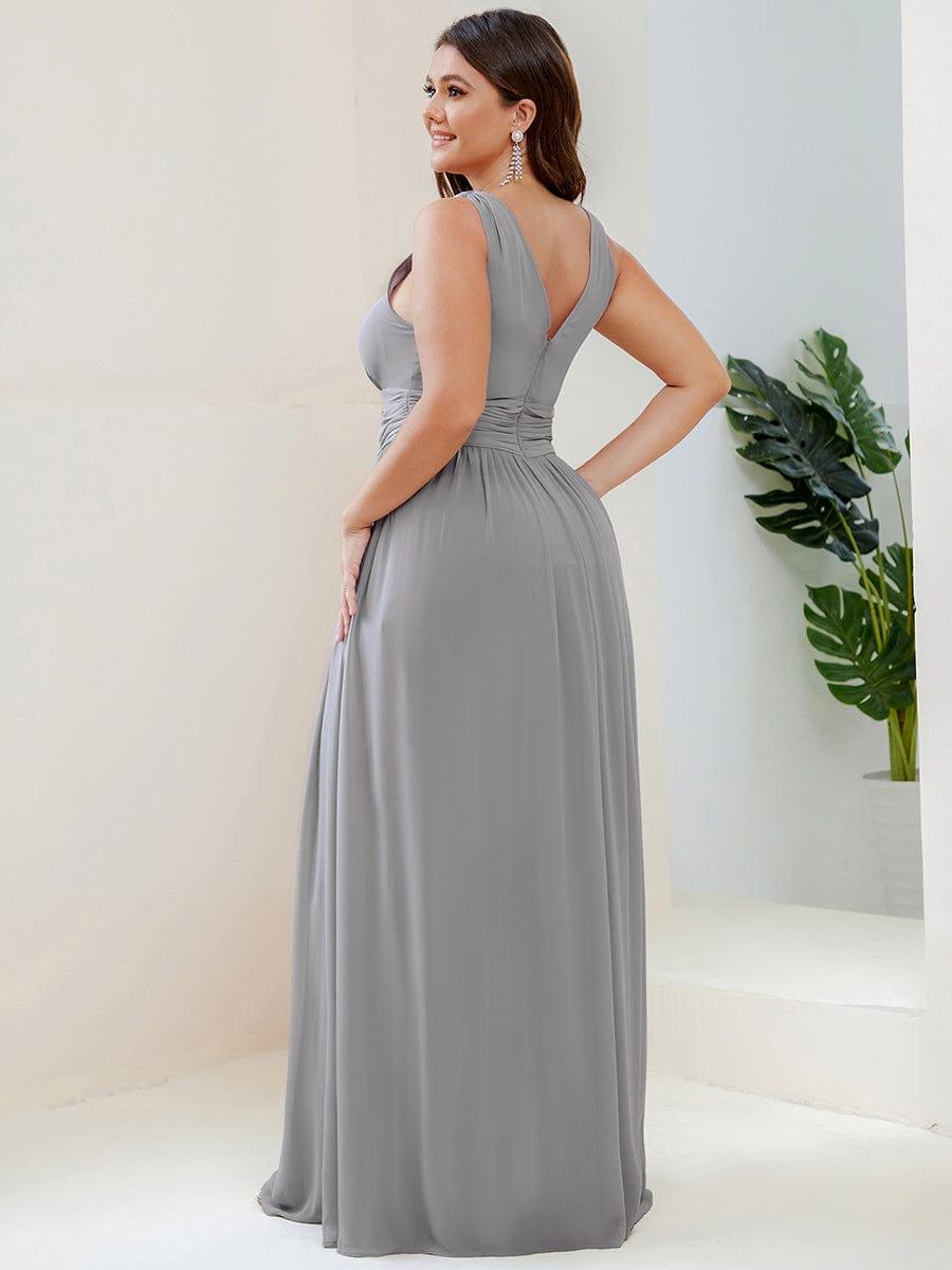ever HUSH|Chiffon Empire Waist Sleeveless Pleated Bridesmaid Dress