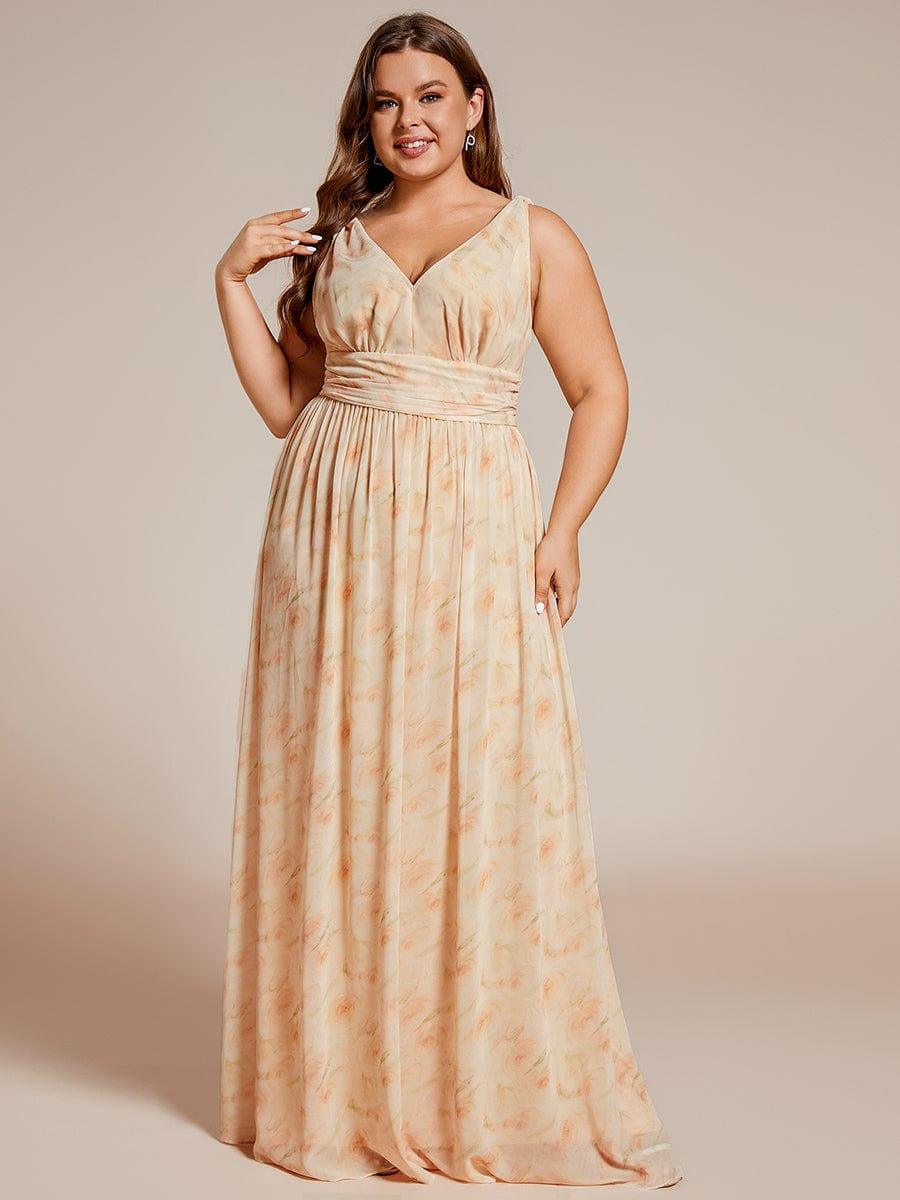 ever HUSH|Chiffon Empire Waist Sleeveless Pleated Bridesmaid Dress