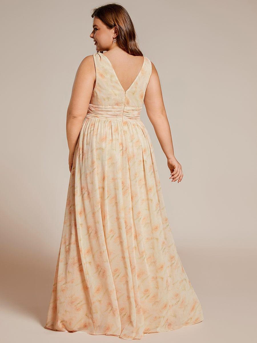 ever HUSH|Chiffon Empire Waist Sleeveless Pleated Bridesmaid Dress