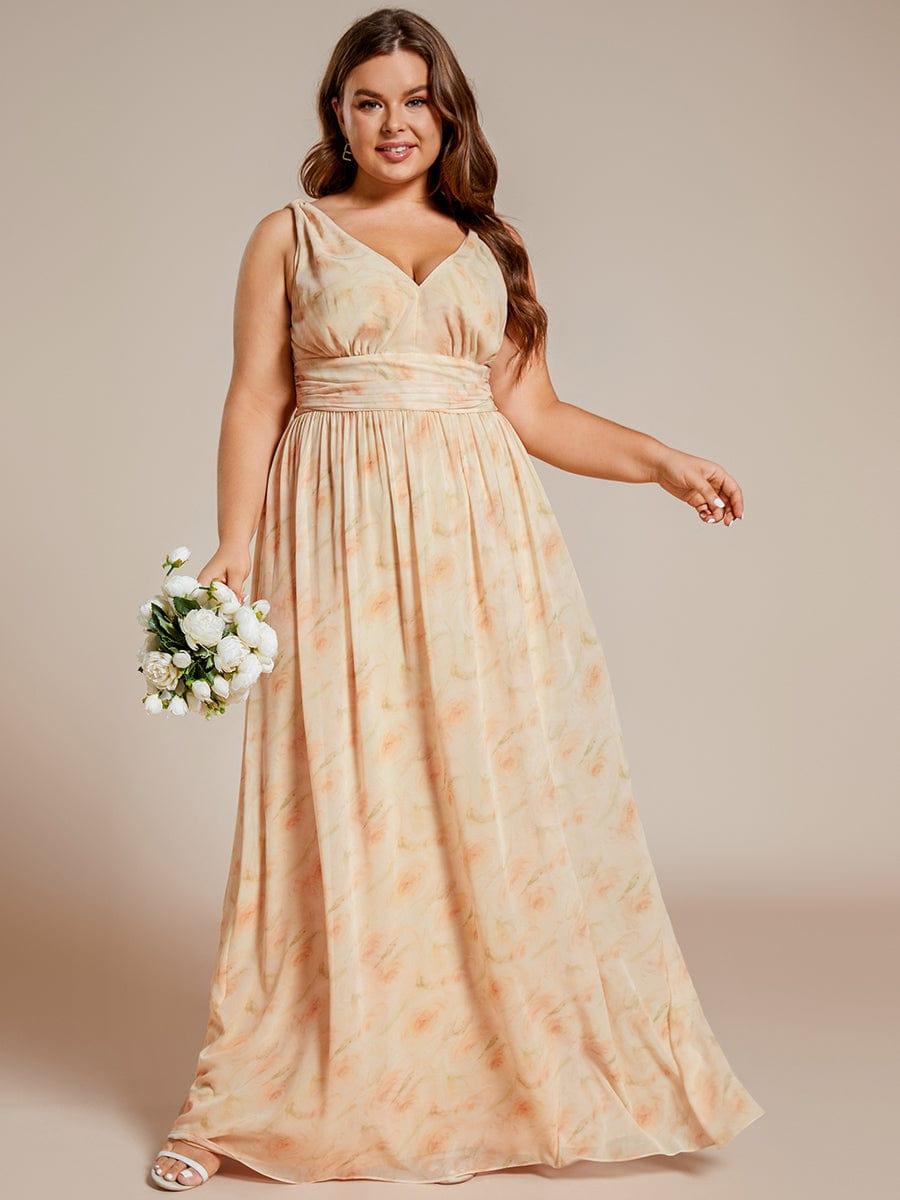 ever HUSH|Chiffon Empire Waist Sleeveless Pleated Bridesmaid Dress