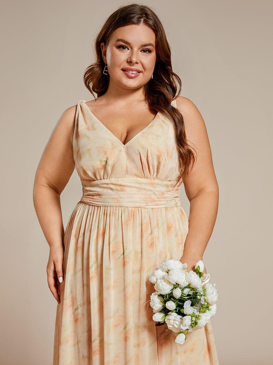 ever HUSH|Chiffon Empire Waist Sleeveless Pleated Bridesmaid Dress
