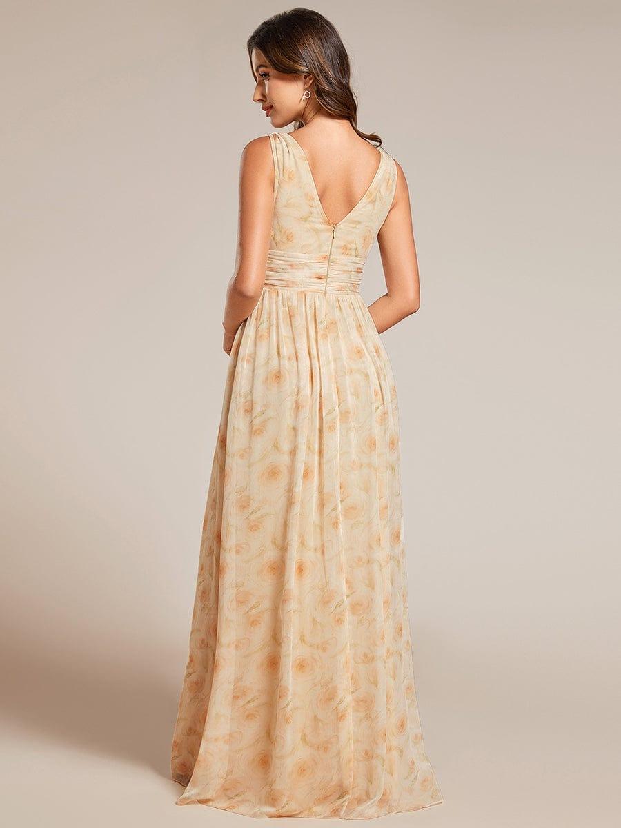 ever HUSH|Chiffon Empire Waist Sleeveless Pleated Bridesmaid Dress