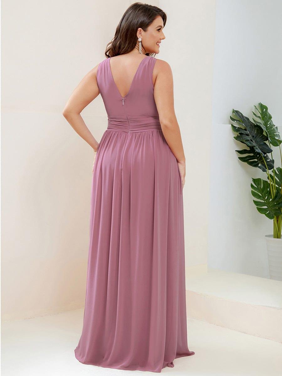 ever HUSH|Chiffon Empire Waist Sleeveless Pleated Bridesmaid Dress