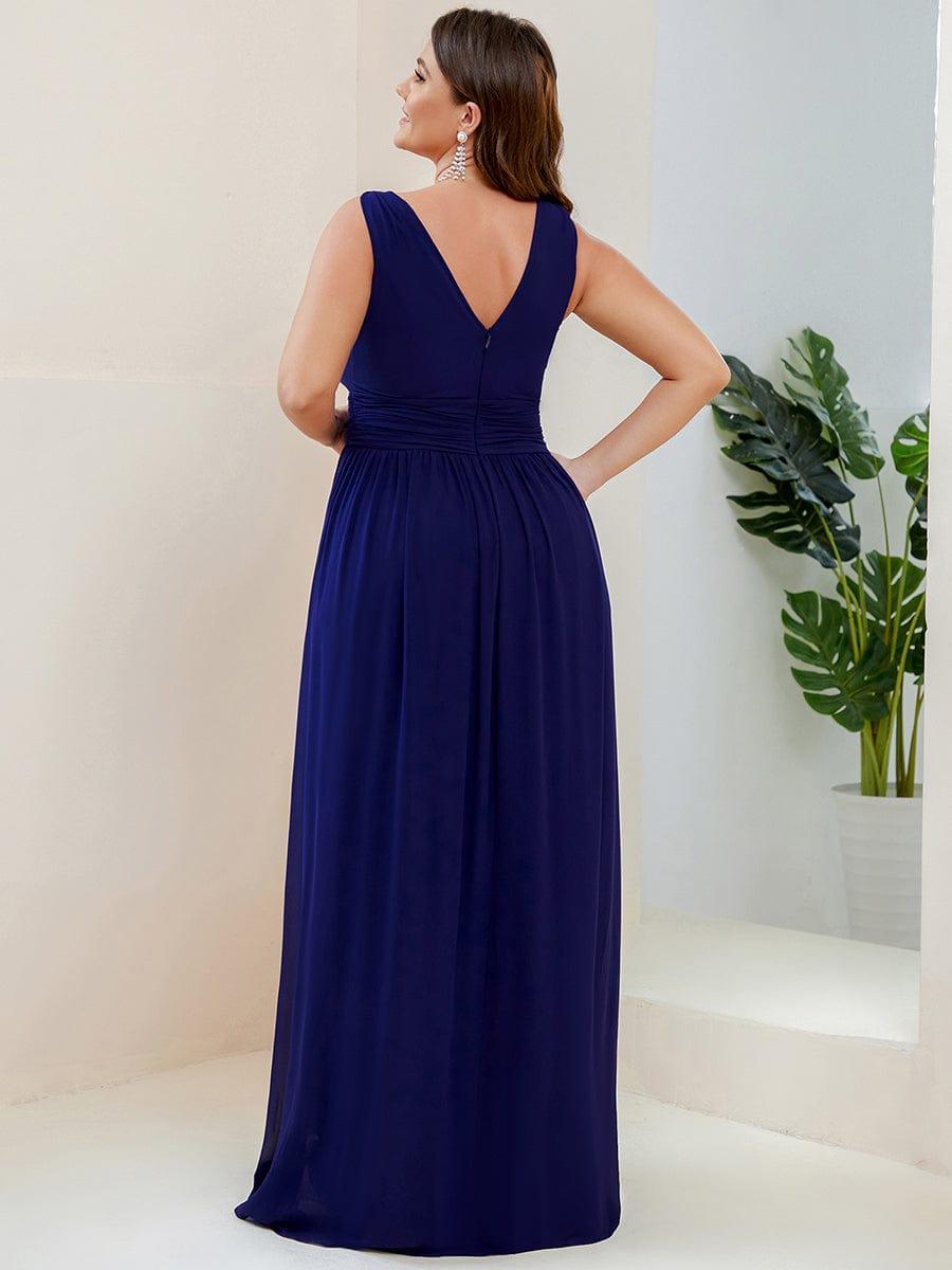 ever HUSH|Chiffon Empire Waist Sleeveless Pleated Bridesmaid Dress