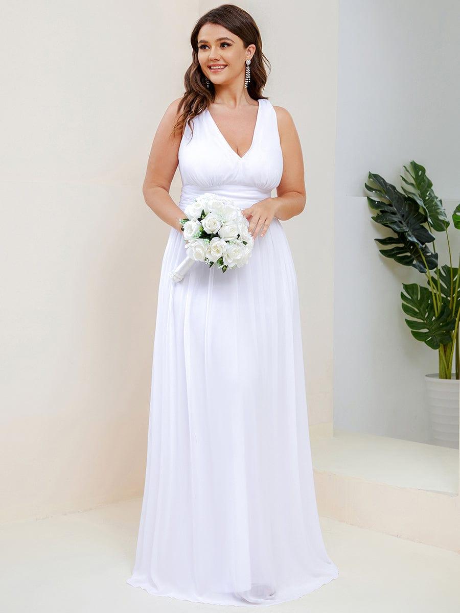 ever HUSH|Chiffon Empire Waist Sleeveless Pleated Bridesmaid Dress