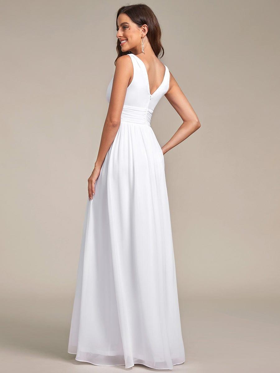 ever HUSH|Chiffon Empire Waist Sleeveless Pleated Bridesmaid Dress