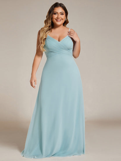 ever NOVA|Sweetheart Draped Back Maxi Bridesmaid Dress