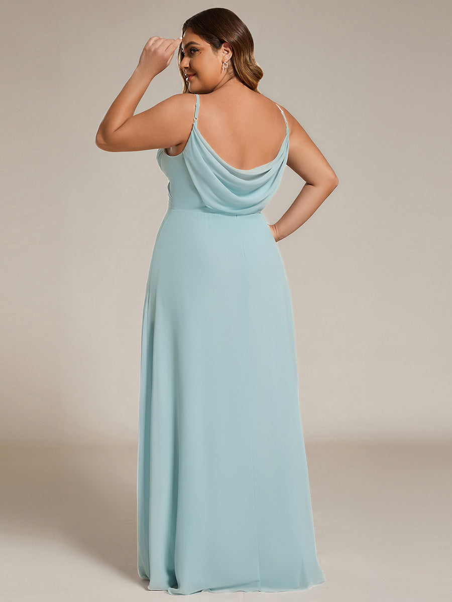 ever NOVA|Sweetheart Draped Back Maxi Bridesmaid Dress