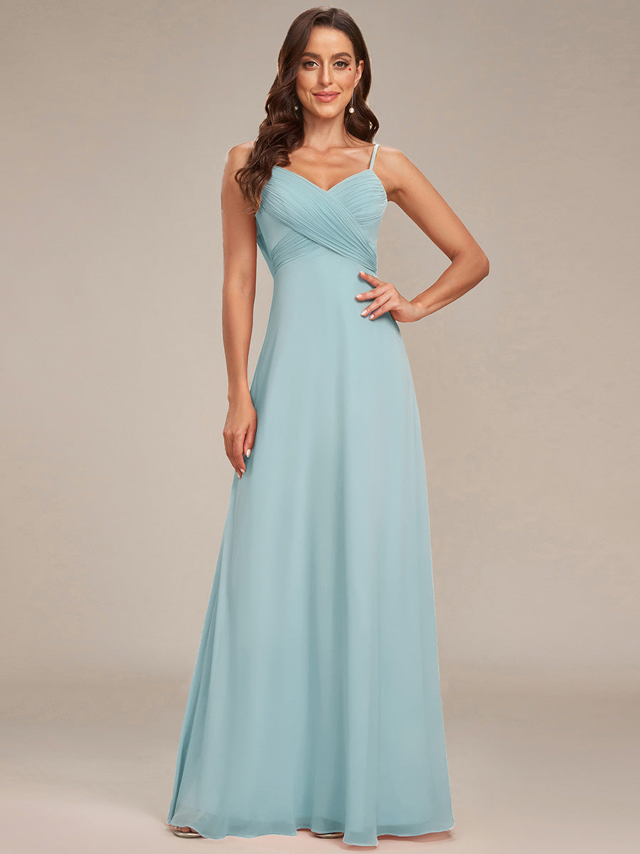 ever NOVA|Sweetheart Draped Back Maxi Bridesmaid Dress