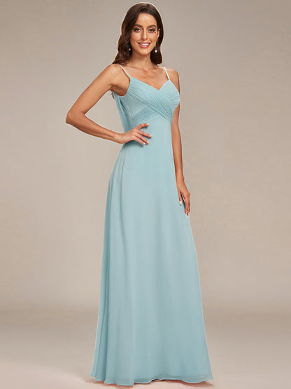 ever NOVA|Sweetheart Draped Back Maxi Bridesmaid Dress
