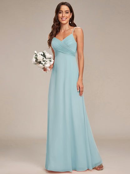 ever NOVA|Sweetheart Draped Back Maxi Bridesmaid Dress