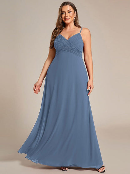 ever NOVA|Criss-Cross V-Neck Chiffon Backless A-Line Bridesmaid Dress