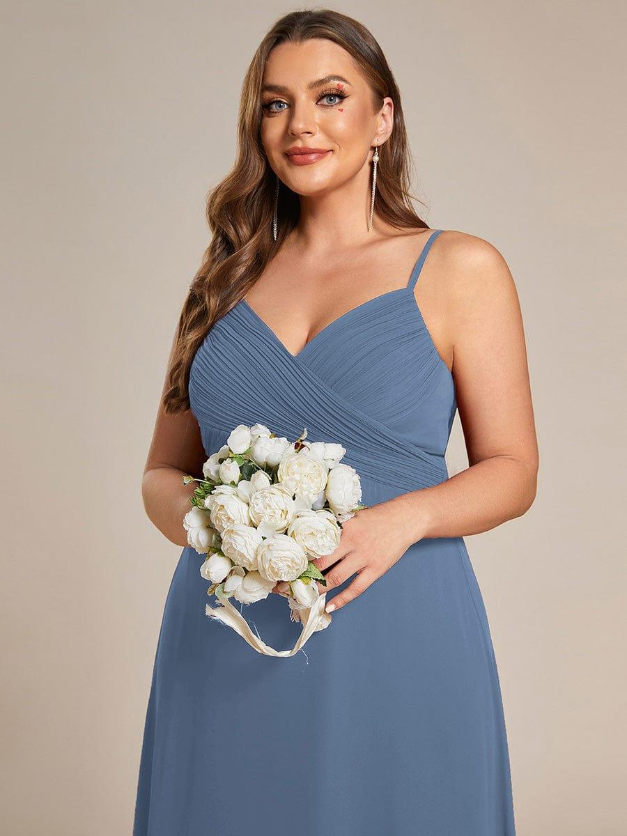 ever NOVA|Criss-Cross V-Neck Chiffon Backless A-Line Bridesmaid Dress