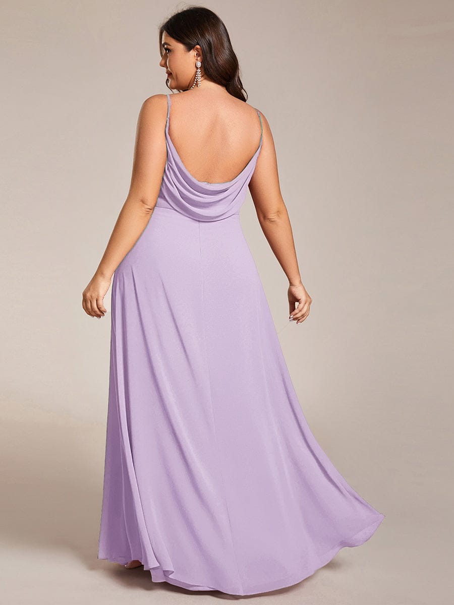 ever NOVA|Sweetheart Draped Back Maxi Bridesmaid Dress
