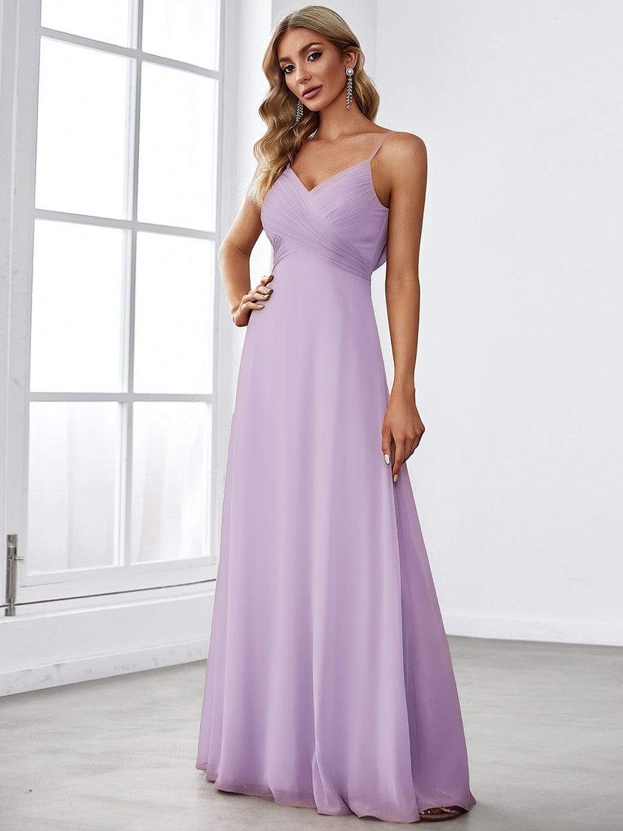 ever NOVA|Sweetheart Draped Back Maxi Bridesmaid Dress