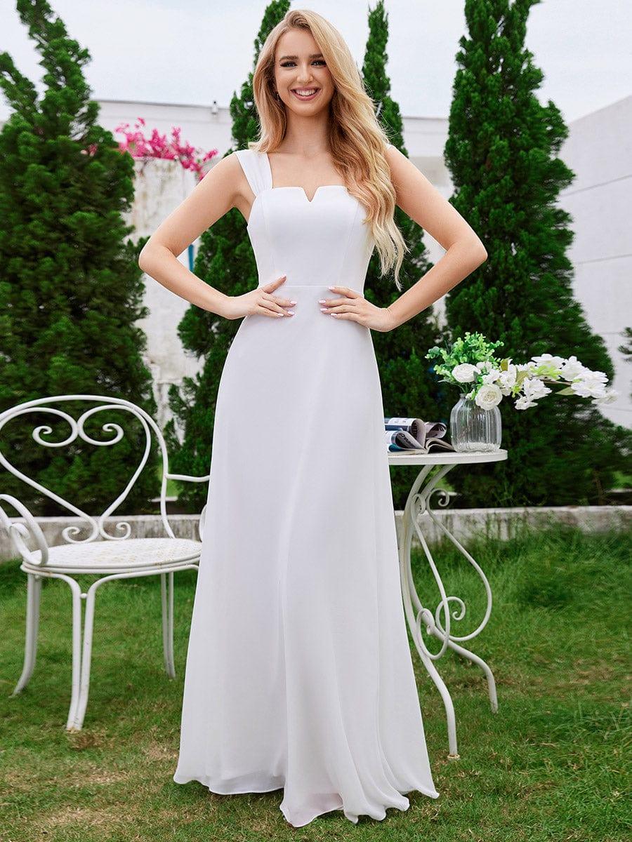 ever BILLIE|Chic High Waist Square Neck Bridesmaid Dress