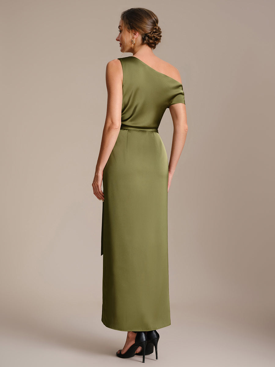 Satin Off-the-shoulder Sleeve Off The Shoulder Tops