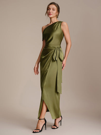 Satin Off-the-shoulder Sleeve Off The Shoulder Tops