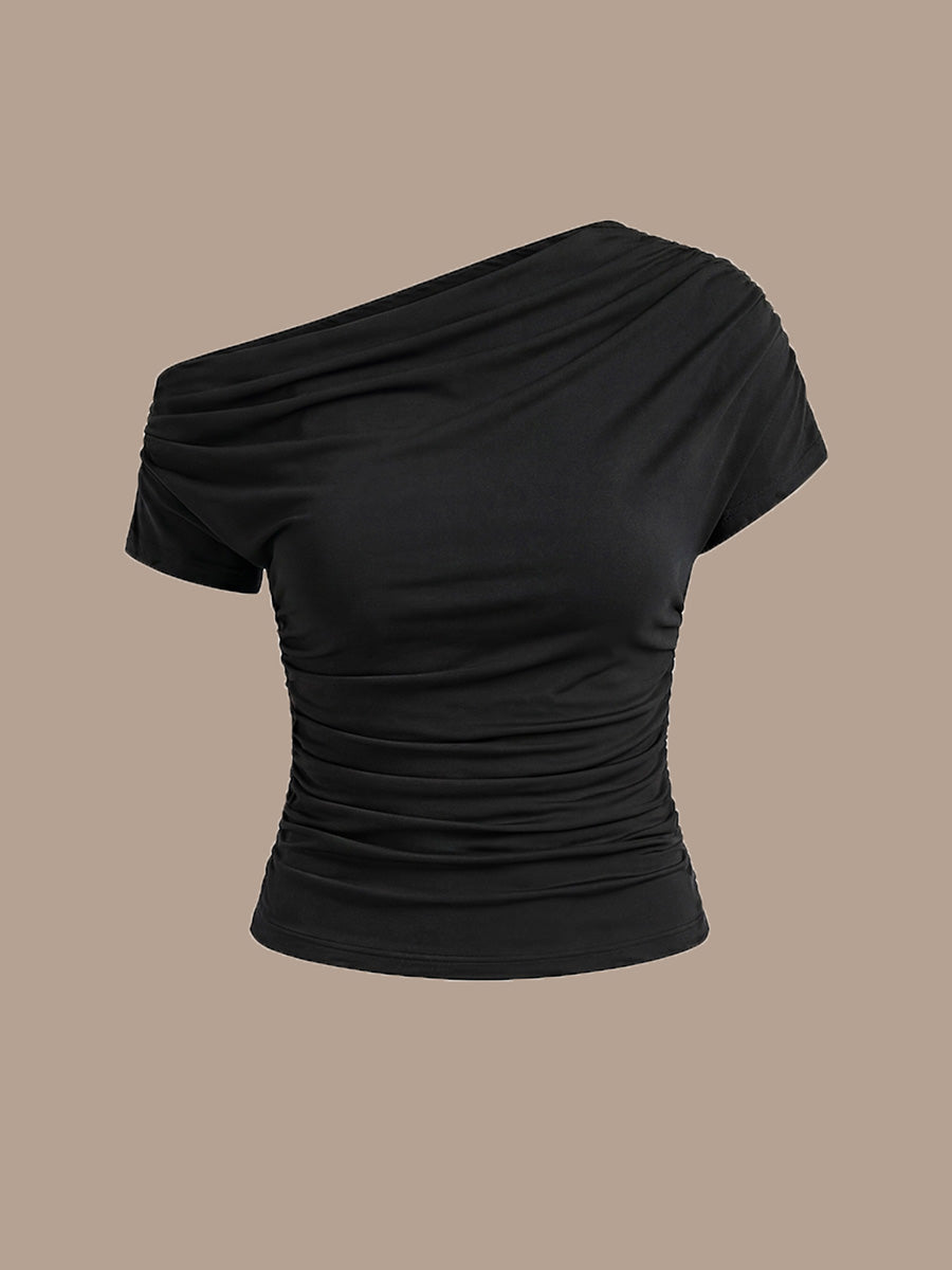Knit Off-the-shoulder Sleeve Off The Shoulder Tops