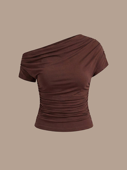 Knit Off-the-shoulder Sleeve Off The Shoulder Tops