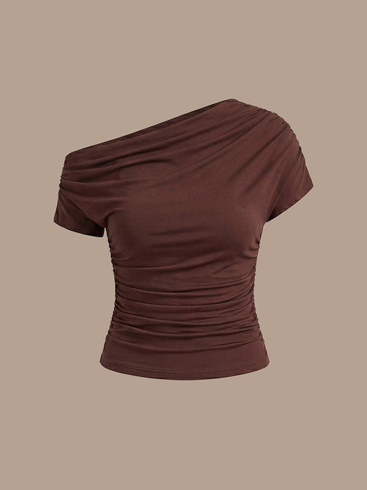 Knit Off-the-shoulder Sleeve Off The Shoulder Tops