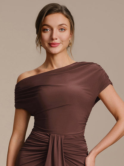 Knit Off-the-shoulder Sleeve Off The Shoulder Tops