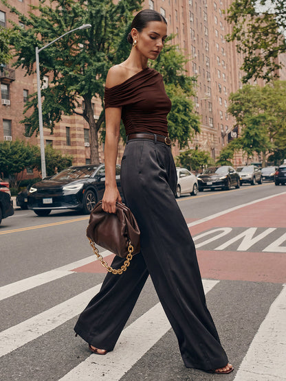Knit Off-the-shoulder Sleeve Off The Shoulder Tops