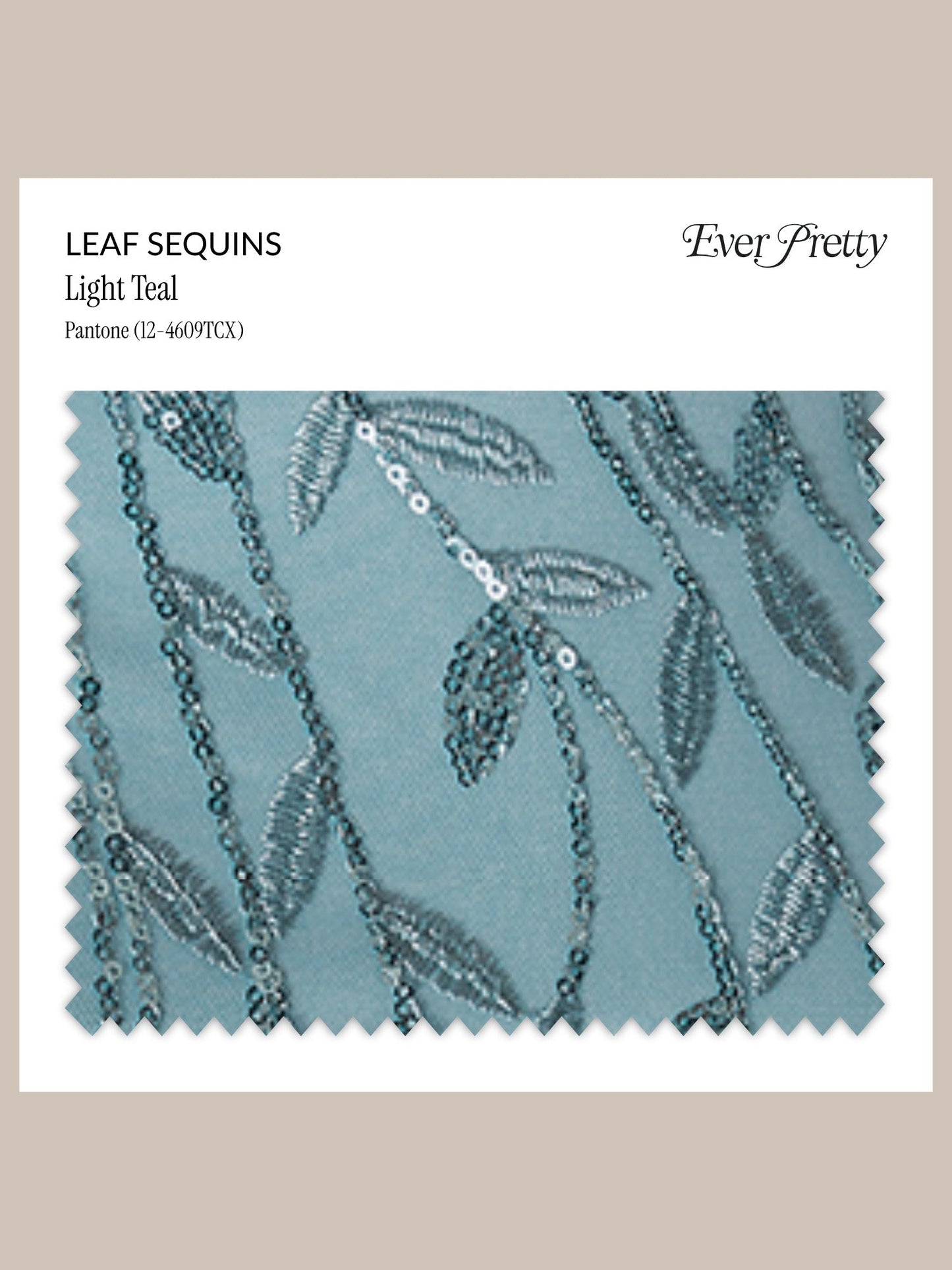 Ever-Pretty Leaf Sequins Swatch