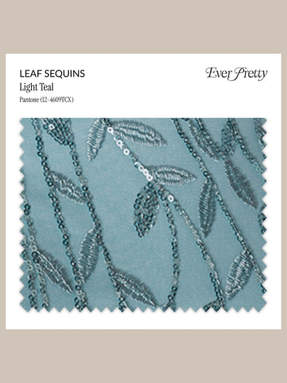 Ever-Pretty Leaf Sequins Swatch