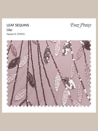 Ever-Pretty Leaf Sequins Swatch