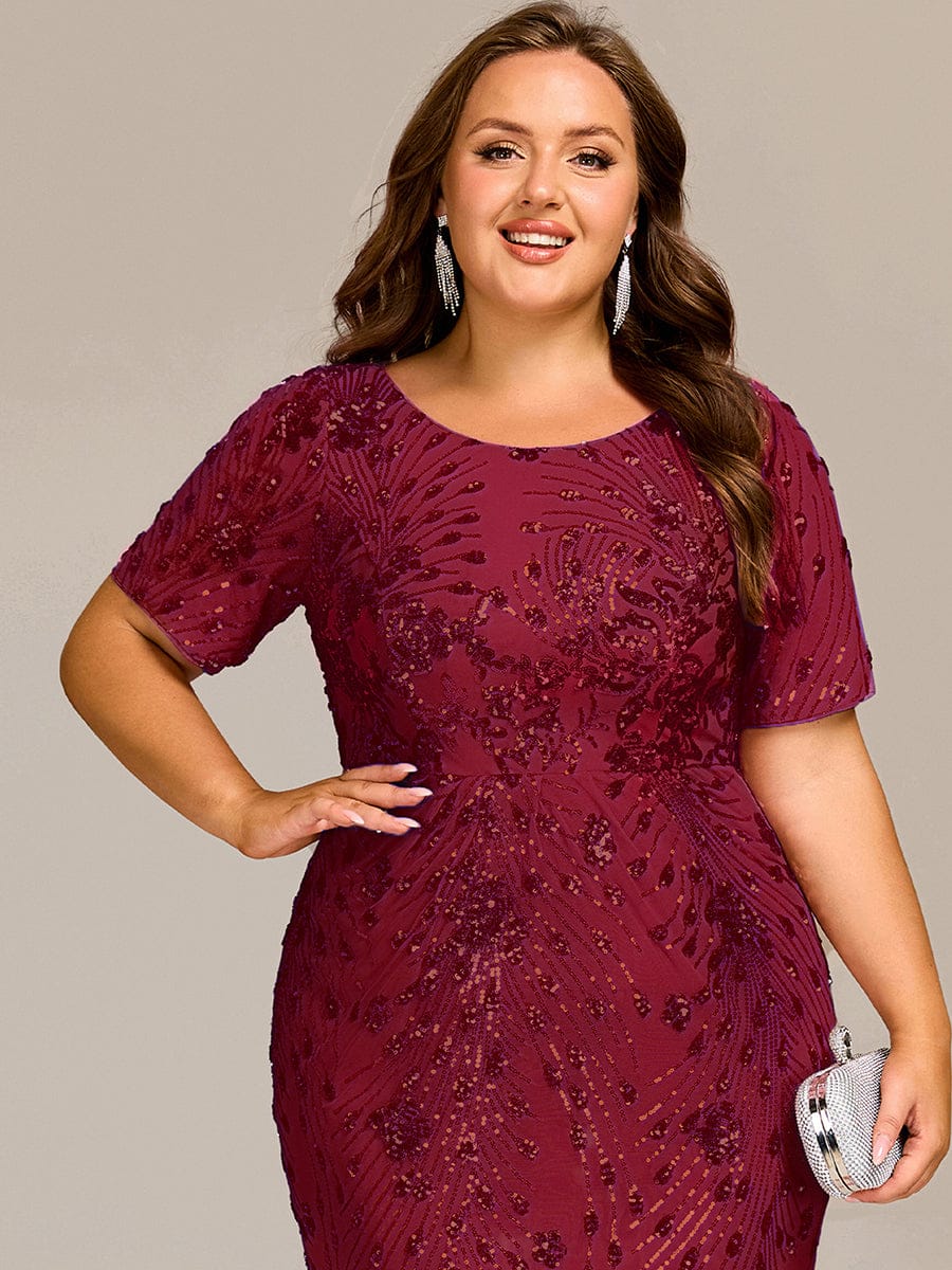 ever HAYLEN|Sequin Mermaid Round Neck Dress