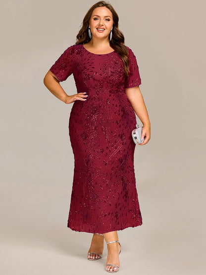 ever HAYLEN|Sequin Mermaid Round Neck Dress