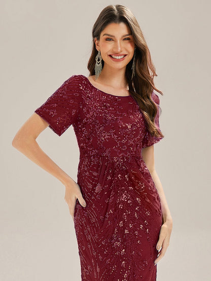 ever HAYLEN|Sequin Mermaid Round Neck Dress