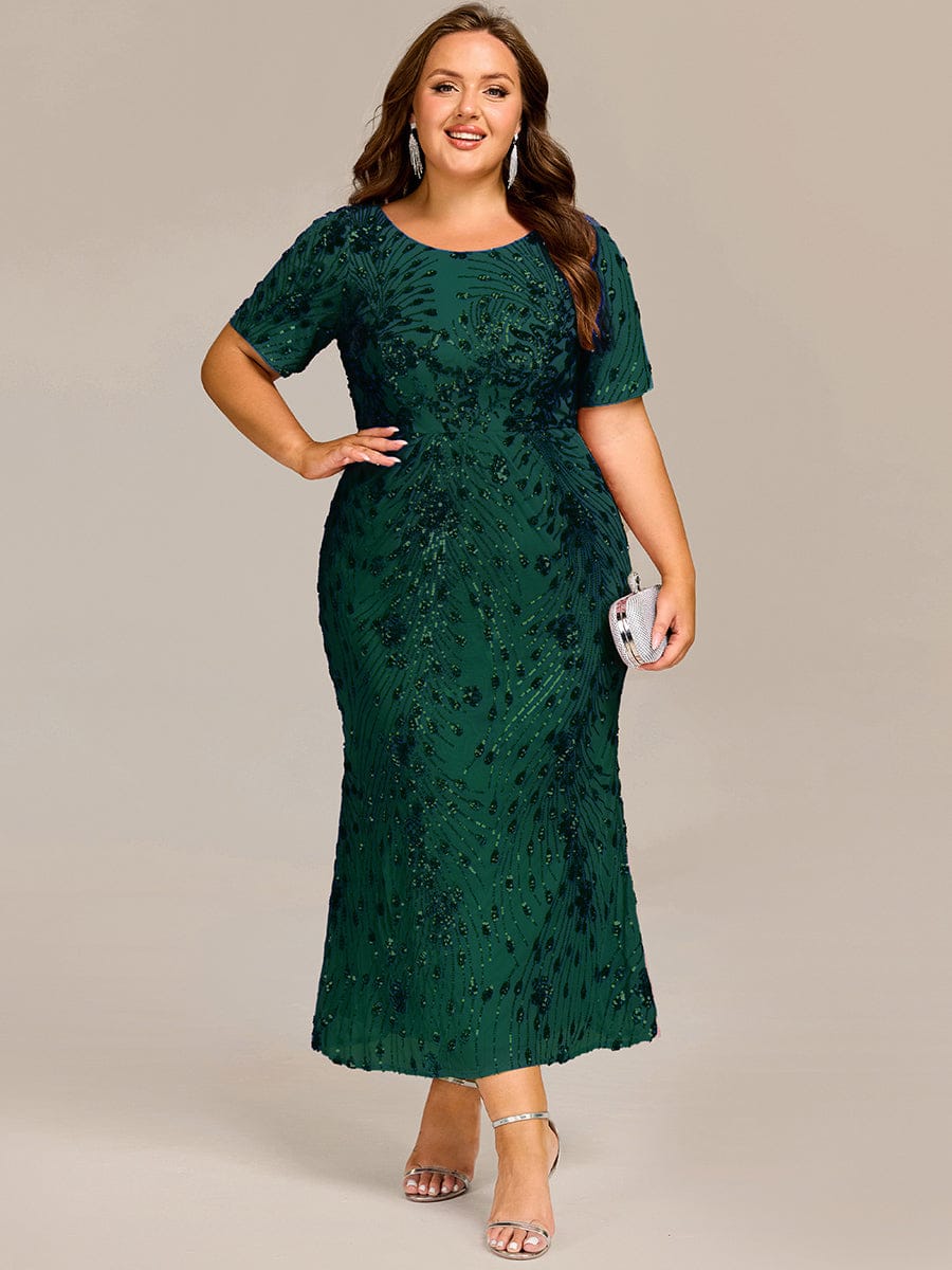 ever HAYLEN|Sequin Mermaid Round Neck Dress