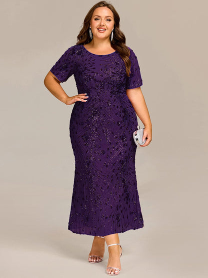 ever HAYLEN|Sequin Mermaid Round Neck Dress