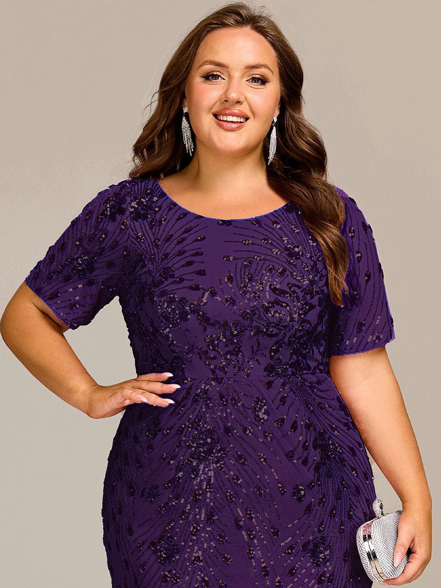 ever HAYLEN|Sequin Mermaid Round Neck Dress