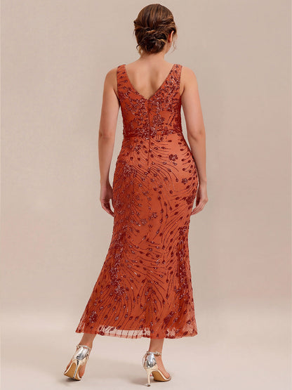 ever JUNIPER|Bodycon Sequin Slit Wedding Guest Dress