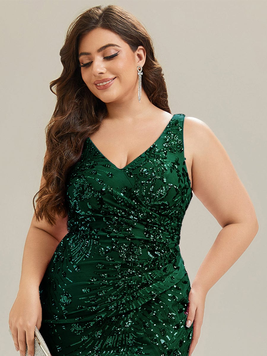 ever JUNIPER| Knotted Sequin Sleeveless Bodycon Formal Evening Dress