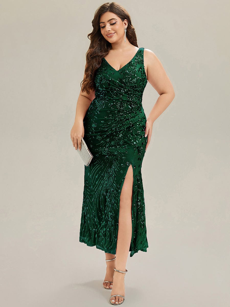 ever JUNIPER| Knotted Sequin Sleeveless Bodycon Formal Evening Dress