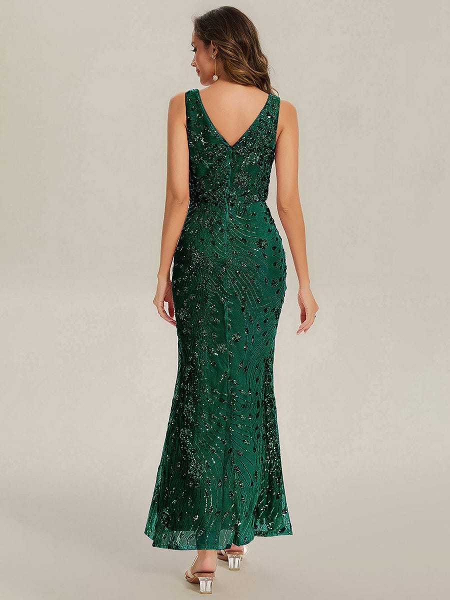 ever JUNIPER|Bodycon Sequin Slit Wedding Guest Dress