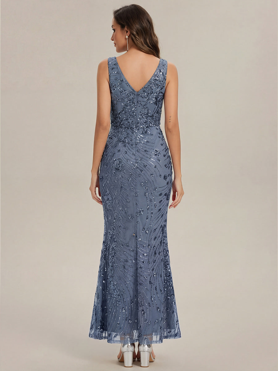 ever JUNIPER| Knotted Sequin Sleeveless Bodycon Formal Evening Dress