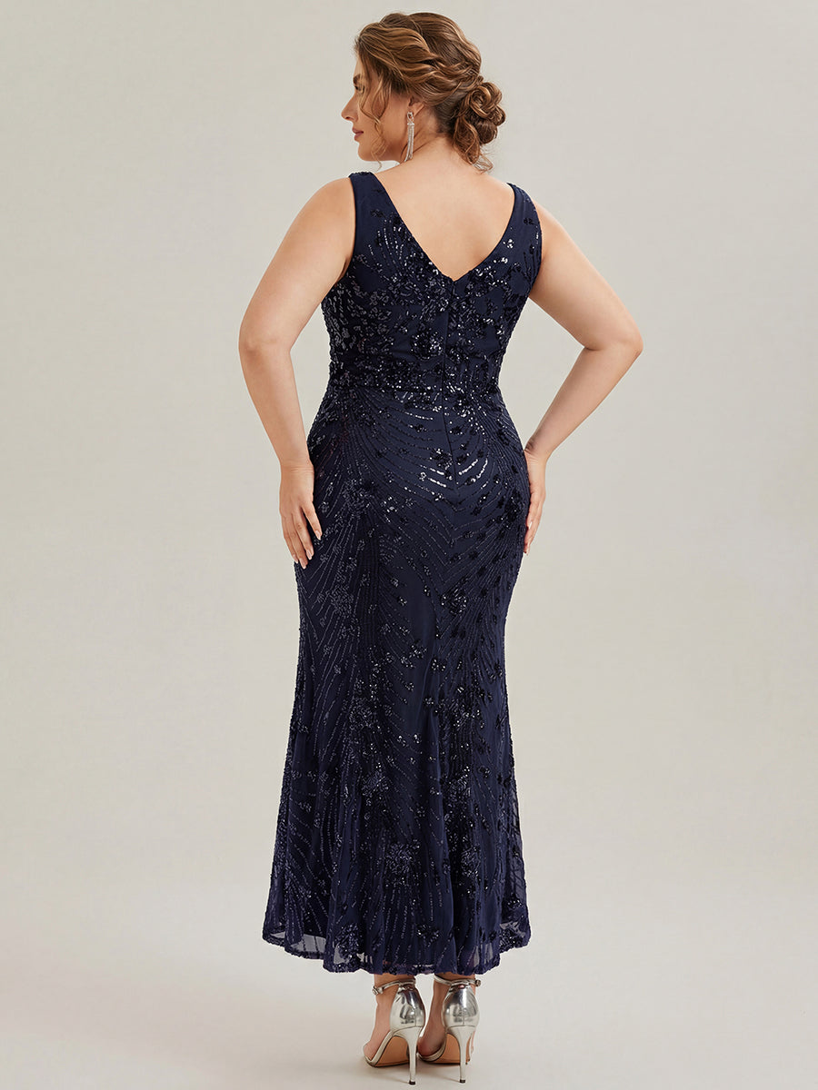 ever JUNIPER|Bodycon Sequin Slit Wedding Guest Dress