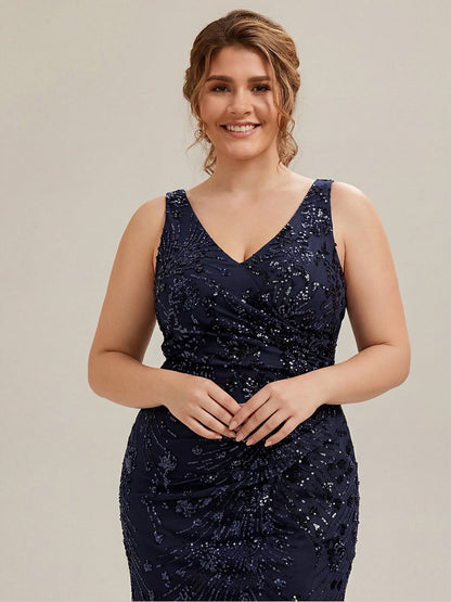 ever JUNIPER| Knotted Sequin Sleeveless Bodycon Formal Evening Dress