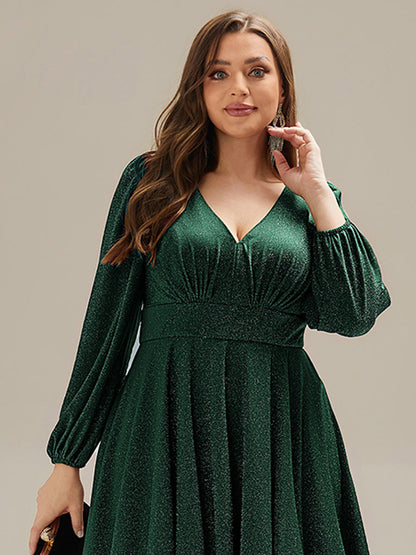 ever GREER|With Pocket Glitter Midi Wedding Guest Dress