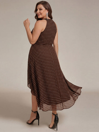ever POSIE|Gathered Chiffon Sleeveless Wedding Guest Dress